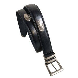 Vintage Leather Golf Belt Men's Golf Club Medallions, Size 36